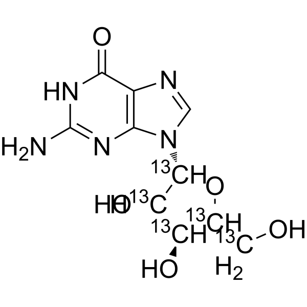 Guanosine-13C5 159496-14-7